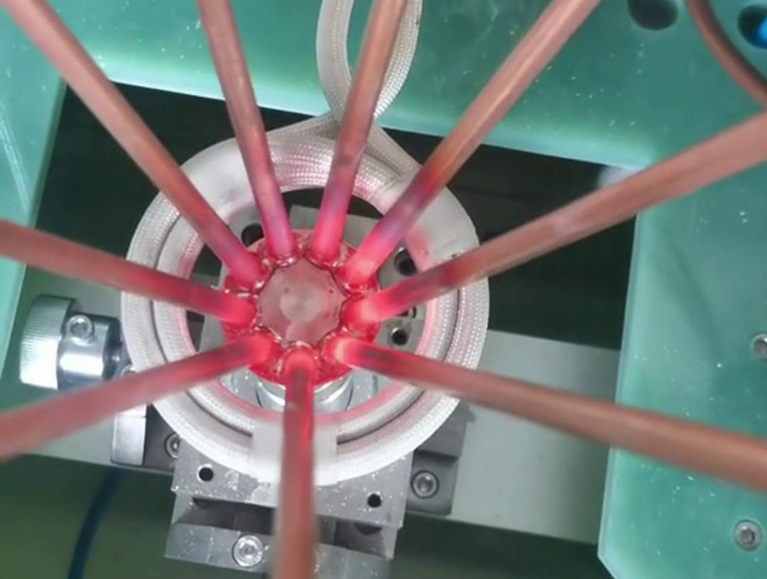 分液器高頻感應焊接，多工位高頻釬焊設備，省時省力省人工