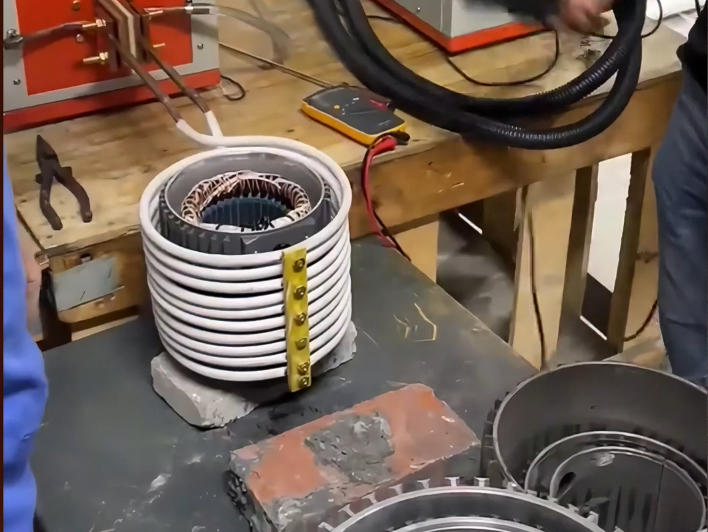 ?一款設(shè)備解決電機裝配難題，感應(yīng)加熱來了！