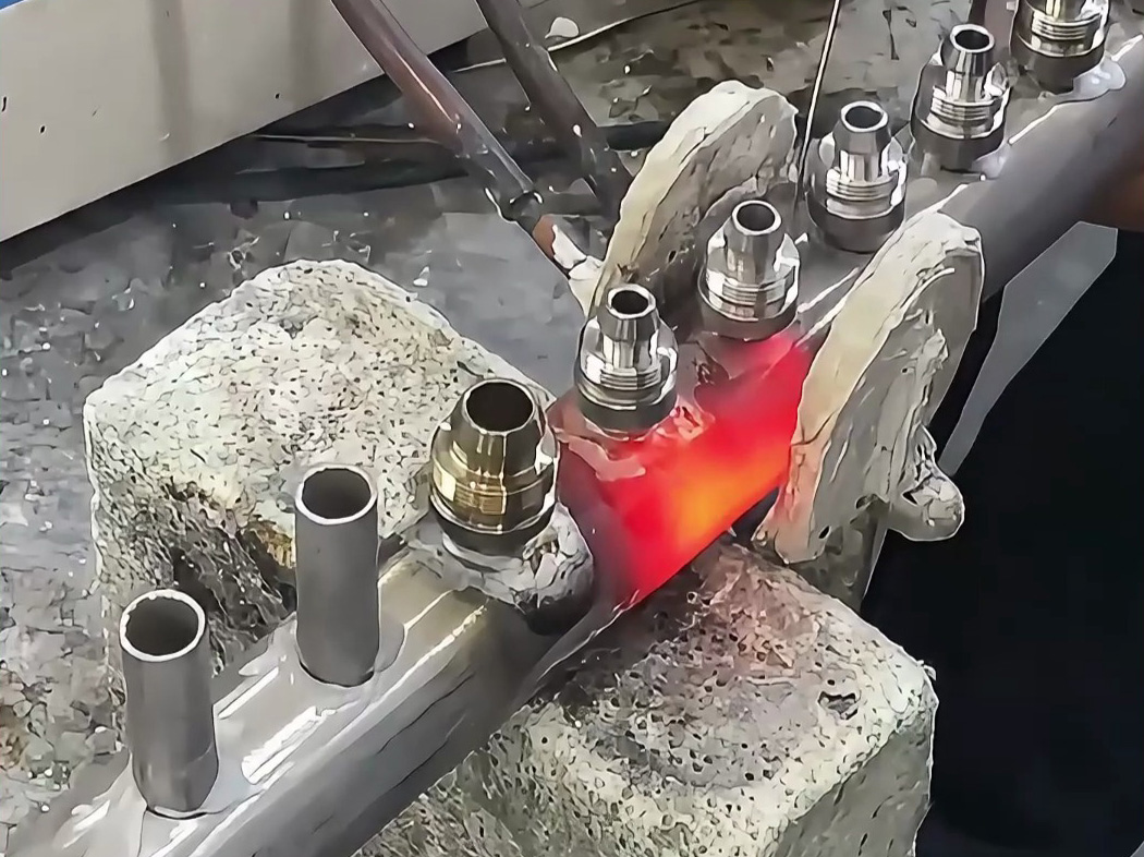 1臺(tái)高頻焊接機(jī)，揭秘不銹鋼管快速接頭焊接全過(guò)程！